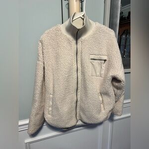 Vintage Havana fleece fall jacket size Small Cream color